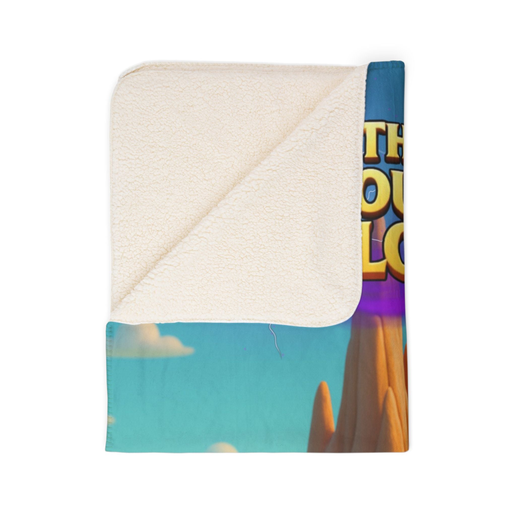 The Thought Explorers Knights of Calm Sherpa Blanket – Cozy Comfort for Brave Explores