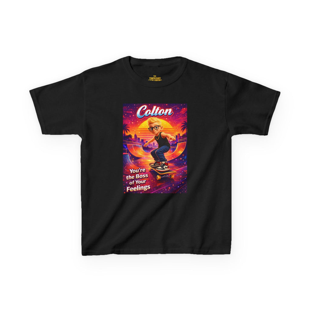 Colton “Boss of Your Feelings” Kids Graphic T-Shirt | The Thought Explorers