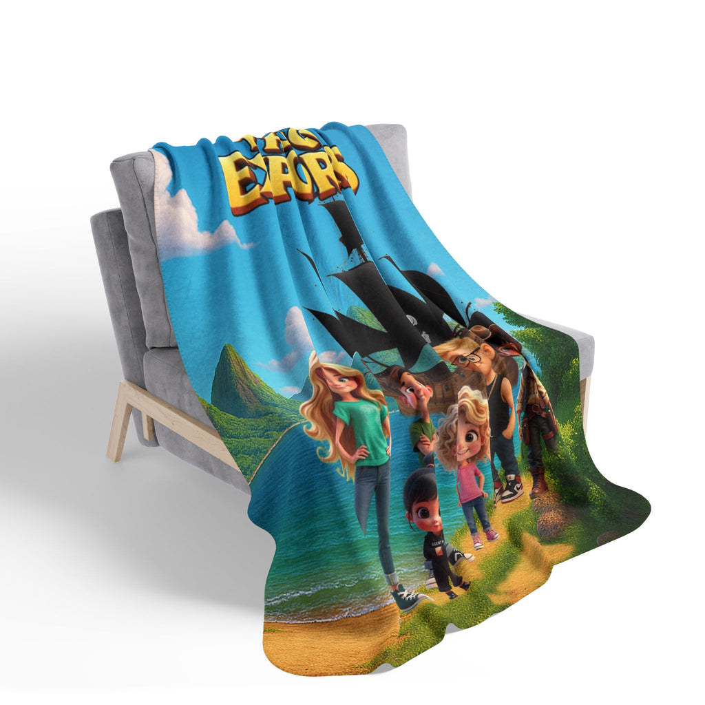 The Thought Explorers Pirate Sherpa Blanket – Cozy Kids Blanket