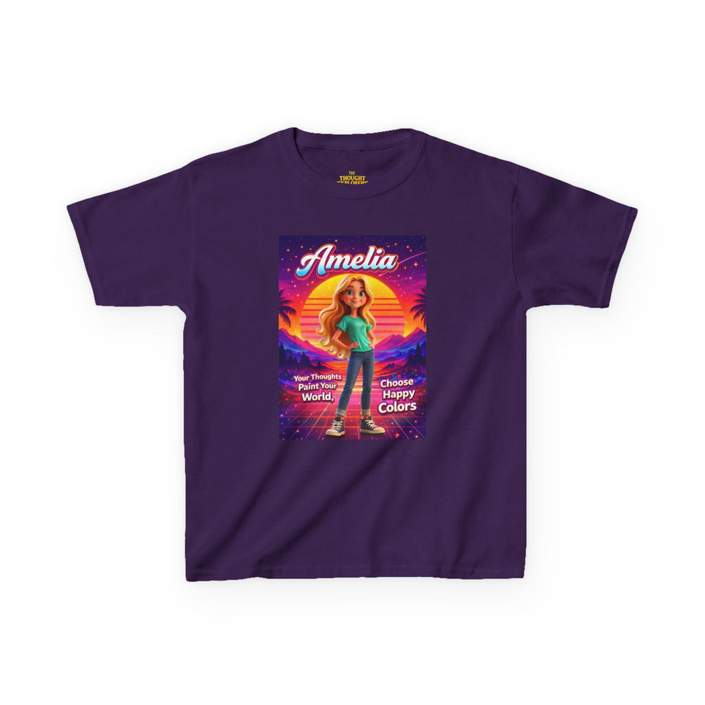 Amelia “Choose Happy Colors” Kids Graphic T-Shirt | The Thought Explorers